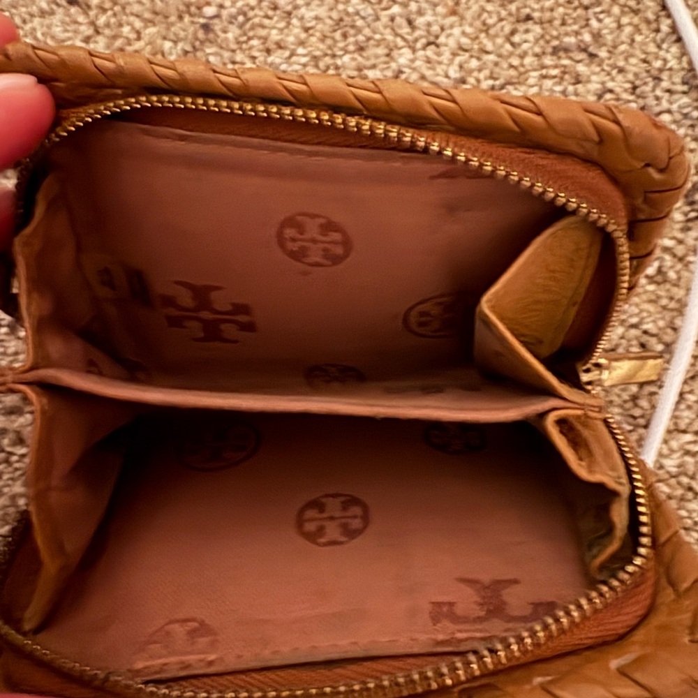 Tory Burch Brown Woven Wallet